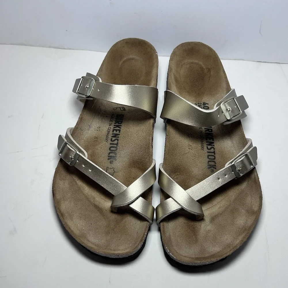 Birkenstock Mayari Regular Fit Birko Flor Graceful Taupe US Women's 9 EU 40